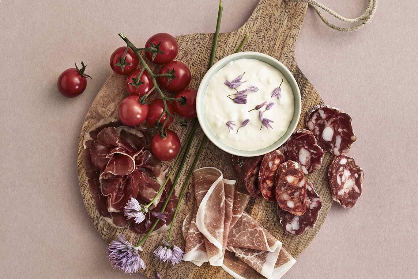 Sharing platter med lokalmat