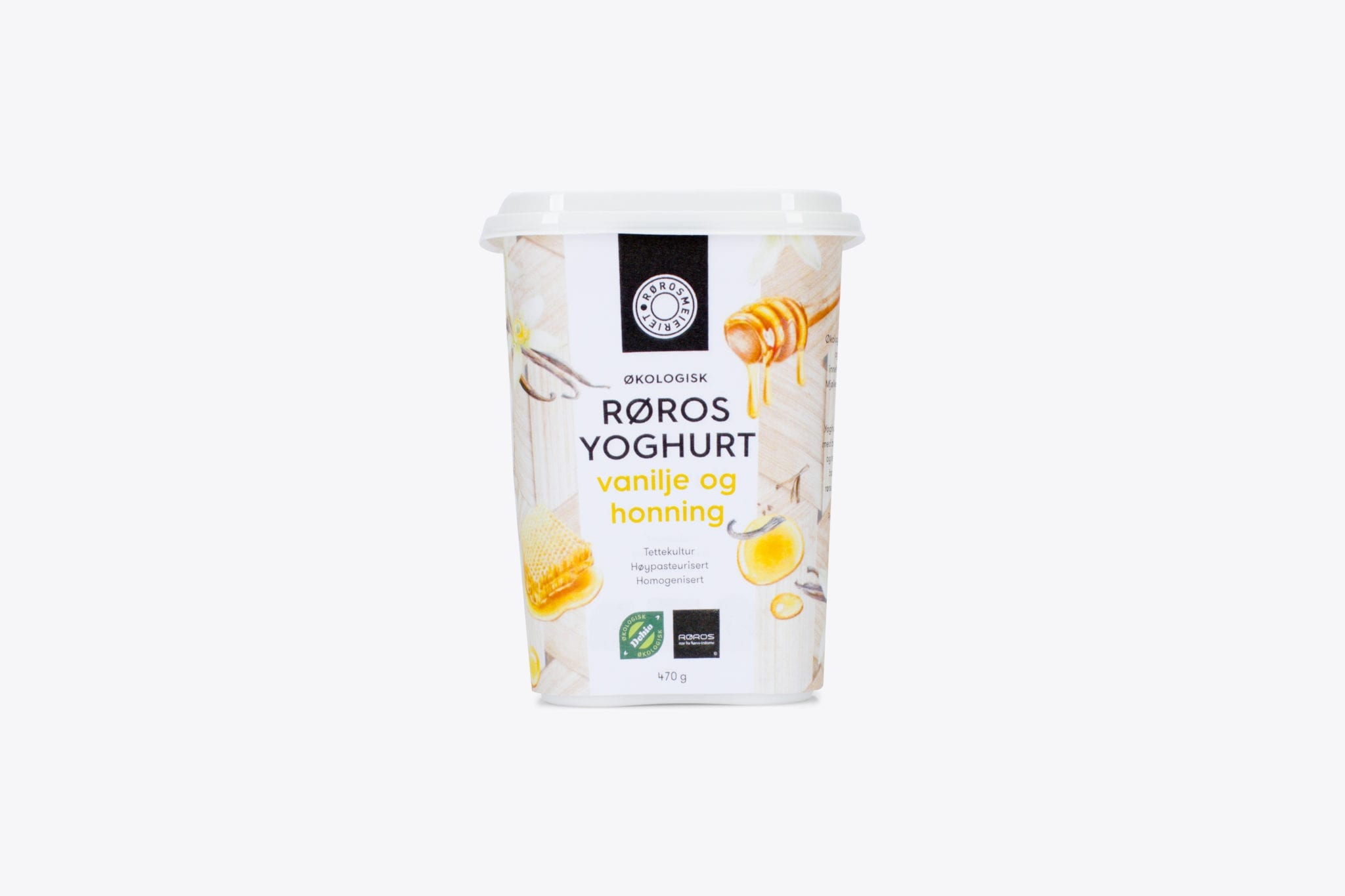 Økologisk Røros Yoghurt Vanilje og Honning