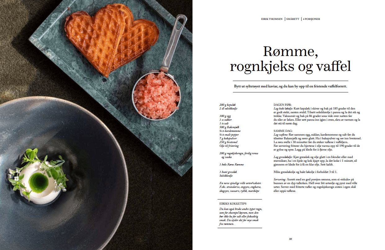 En kokebok med fokus på norske råvarer tradisjon og kvalitet