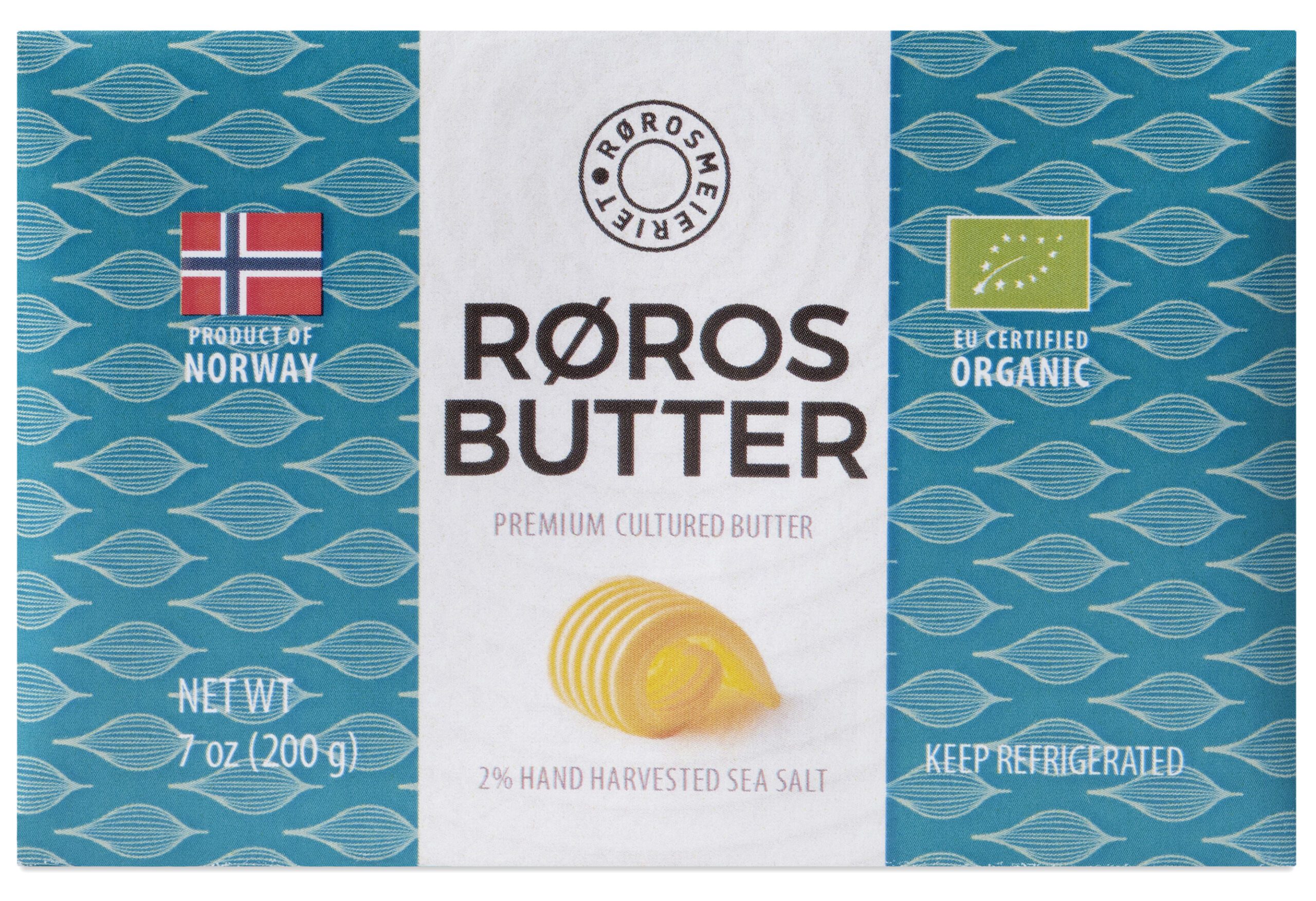 Røros Norwegian Butter. 2% hand harvested Norwegian sea salt. Photo: Tom Gustavsen.