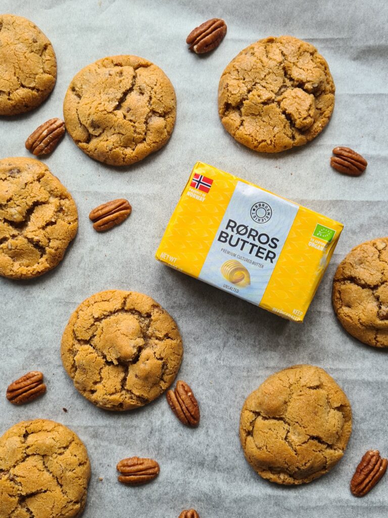 Pecan cookies with røros butter