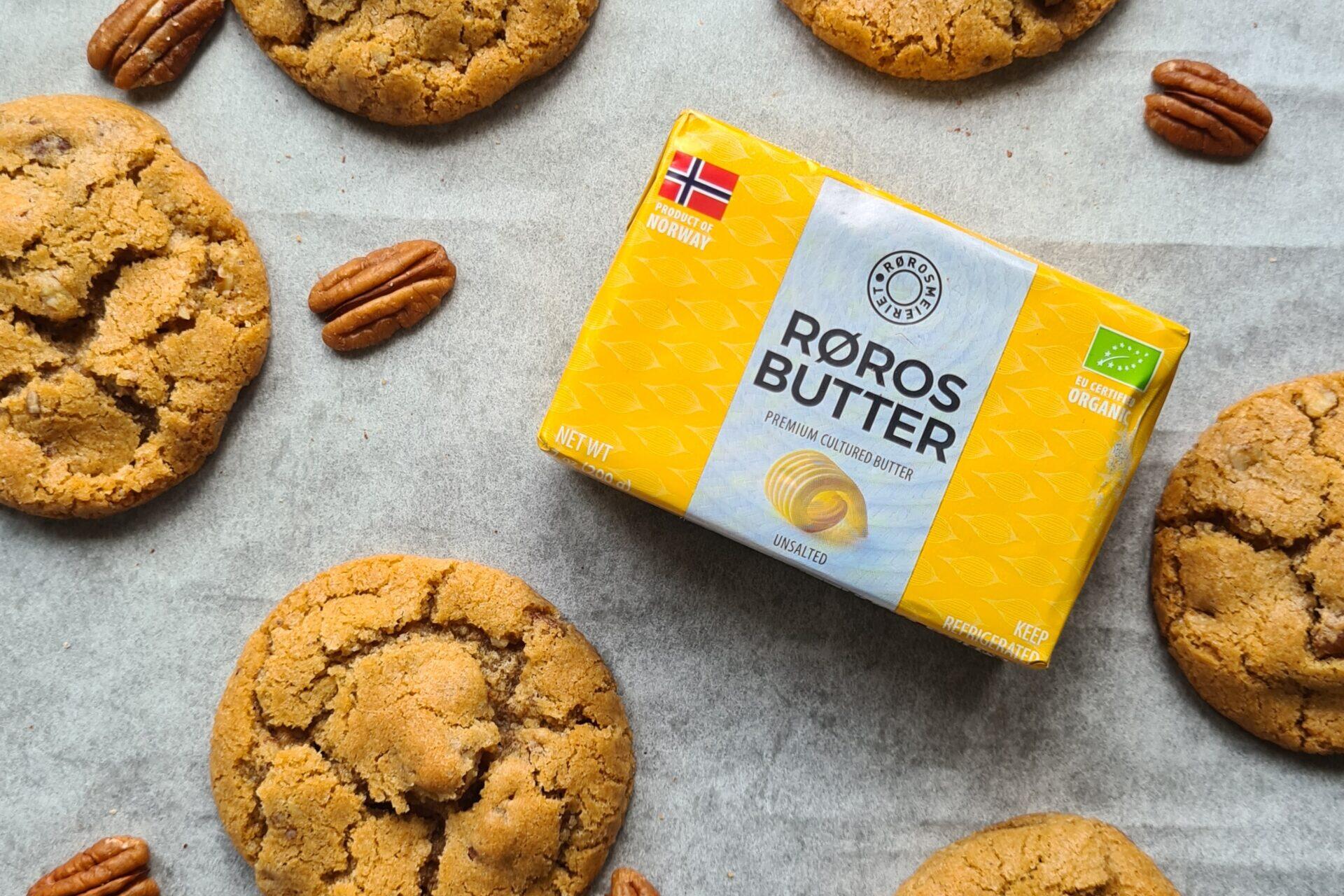 Pecan cookies with røros butter