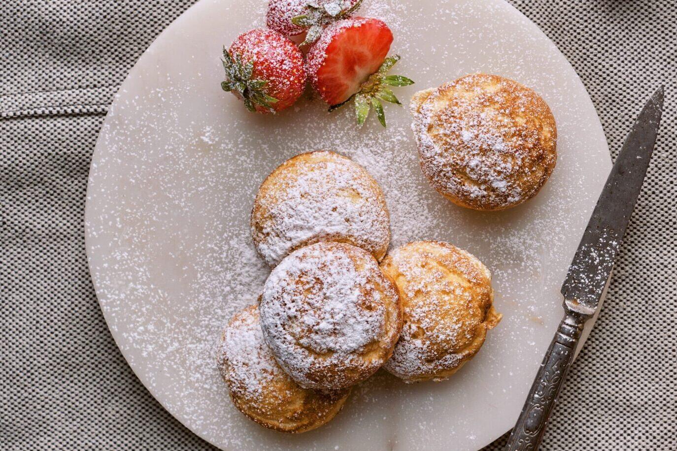 Lemon Curd filled Ebelskiver. Photo: Tom Gustavsen