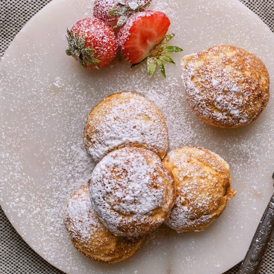Lemon Curd filled Ebelskiver. Photo: Tom Gustavsen