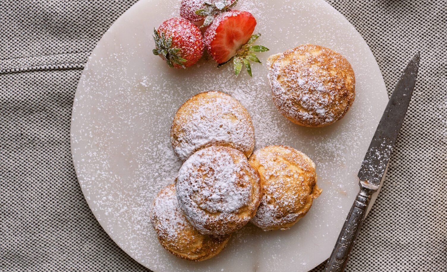 Lemon Curd filled Ebelskiver. Photo: Tom Gustavsen