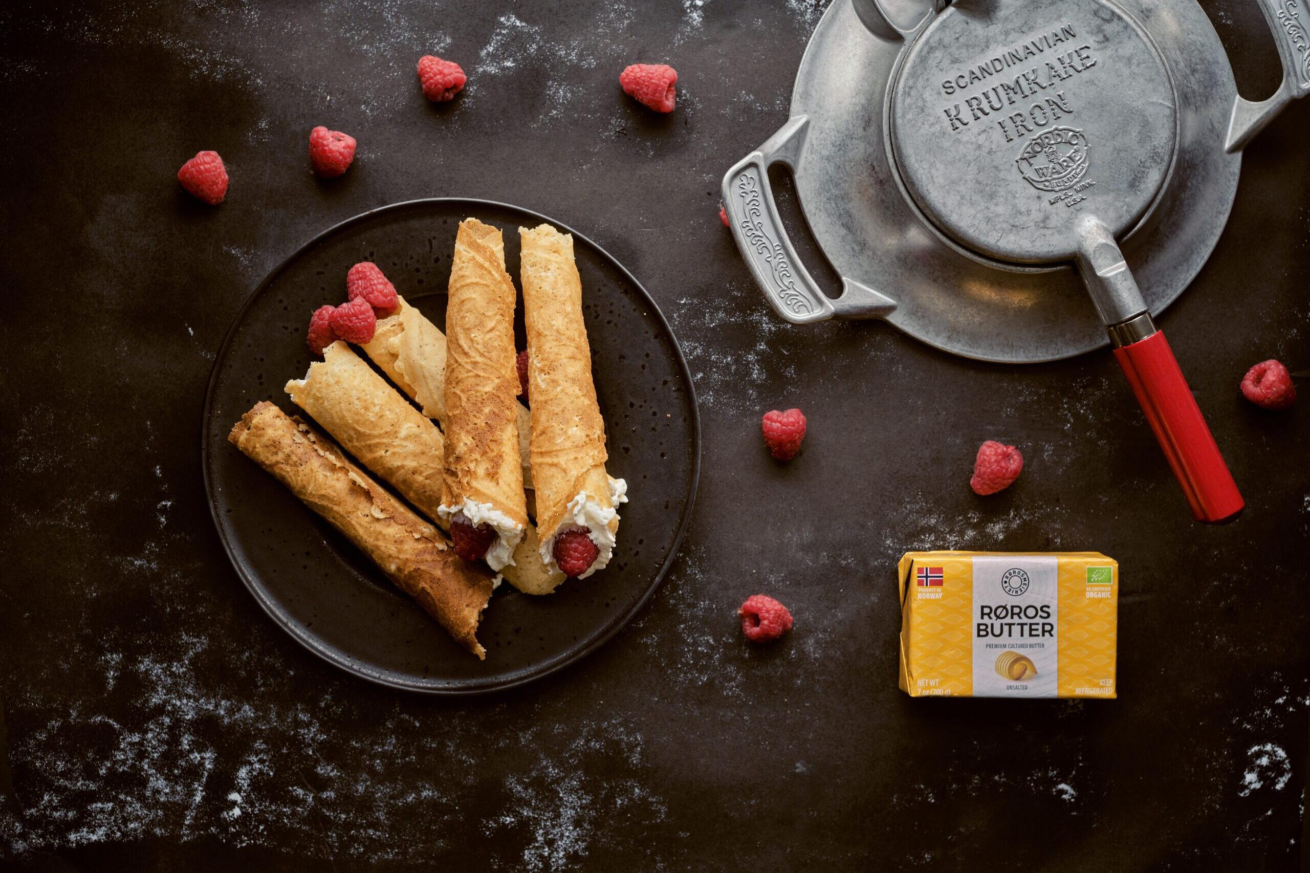 Cardamom Krumkake Recipe. Photo: Tom Gustavsen