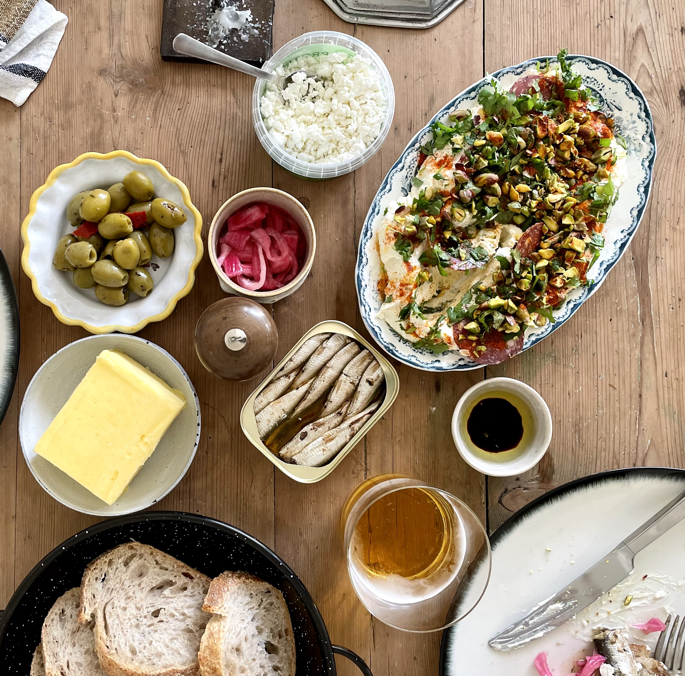 Tapasdipp med cottage cheese